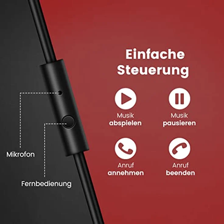 OneOdio A71 Kopfhörer Over Ear, Professioneller DJ Kopfhörer mit Share Port für E-Drum, HiFi Klangqualität, 2-3m Kabel, Ergonomisches Design – Bild 4