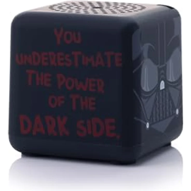 Bitty Boomers Star Wars Bitty Box-Darth Vader Bluetooth-Lautsprecher, tragbarer Lautsprecher mit 4 Stunden Akkulaufzeit, Schwarz – Bild 4