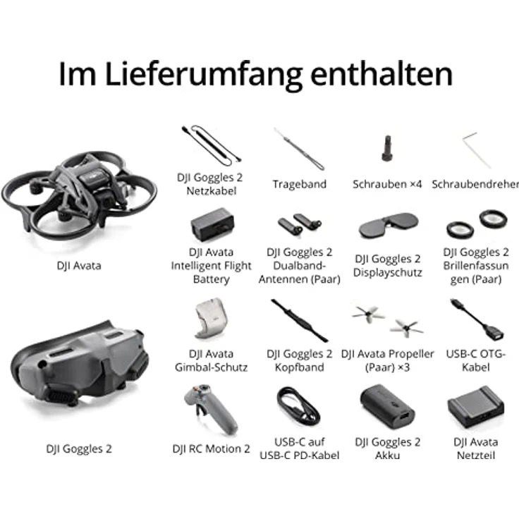 DJI Avata Pro-View Combo 4K Drohne UAV Quadrokopter, 155° Sichtfeld, Schwarz – Bild 5