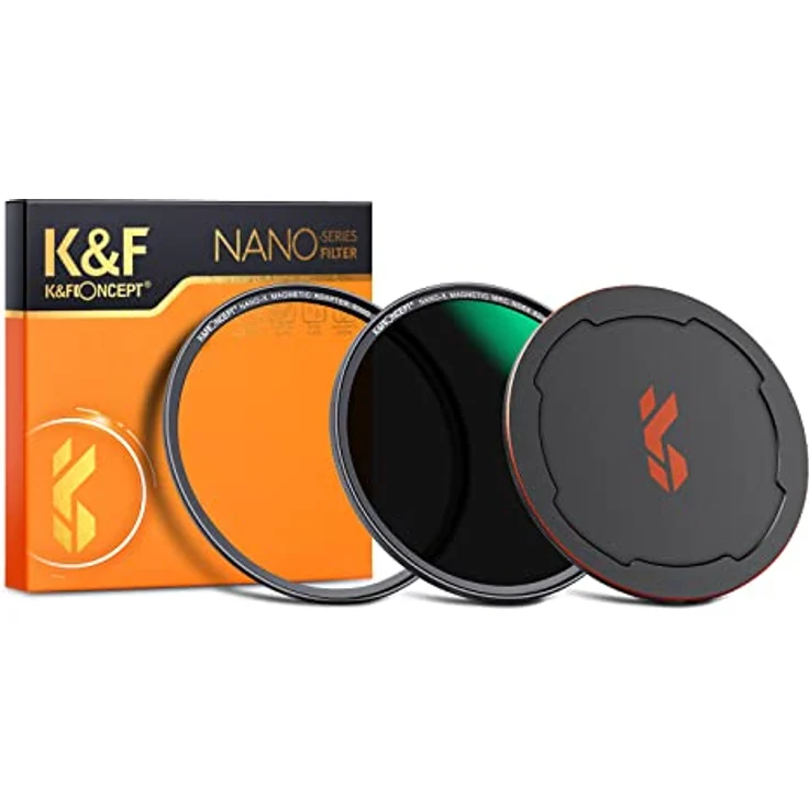 K&F Concept Nano X-Serie Magnetic ND Filter Graufilter ND64 (6 Blendenstufen) Magnetisches Schnellwechselsystem mit Objektivadapter-52mm – Bild 1