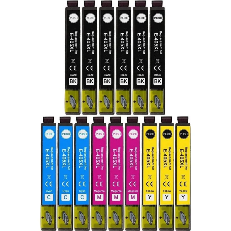 inkpro 15 Druckerpatronen 405XL kompatibel mit Epson 405 XL, 6 x Schwarz, 3 x Cyan, Magenta, Gelb, für WorkForce WF-7310, WF-7830, WF-7840, Pro WF-3820, WF-4820