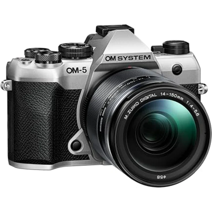 OM SYSTEM OM-5 II 1415-2 Kit, Systemkamera mit 20,4 MP, 4K Video, Staub- und spritzwasserfest, silber – Bild 2