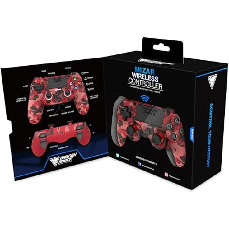 Dragonshock Mizar Gamepad für PlayStation 4, Analog / Digital, Kabellos, Bluetooth, Versandkostenfrei – Bild 7