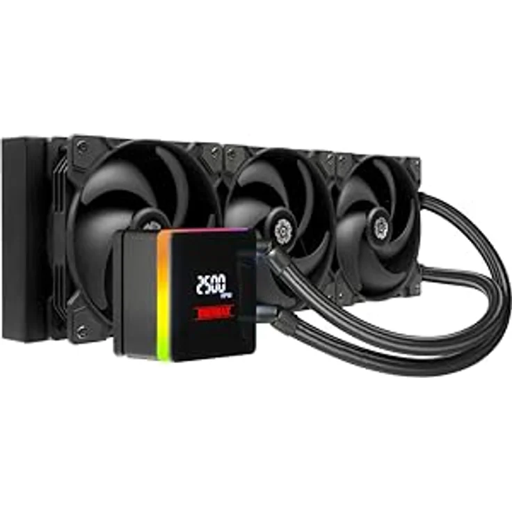 ENERMAX LIQTECH XTR|360mm AIO CPU Wasserkühlung|TDP 550W+|AMD Ryzen Treadripper sTR5/sTRX5/SP6|Intel Xeon LGA4677 |100% CPU Abdeckung|Digital Anzeige|ELC-LTXTR360, von ENERMAX – Bild 2