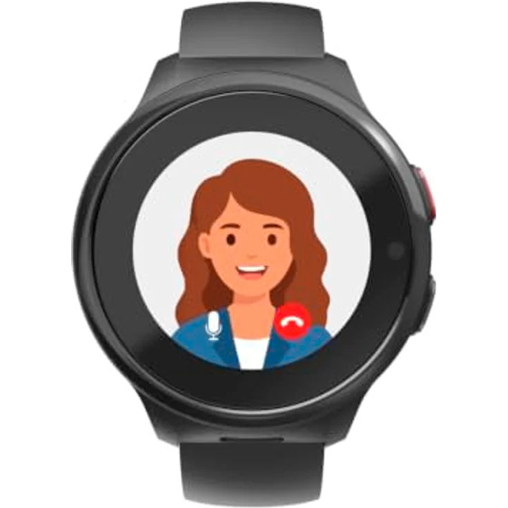 Hama Smartwatch mit GPS und SOS-Taste, Schwarz, kompatibel ab Android 6.0/iOS 13.0, 1-tlg. – Bild 2