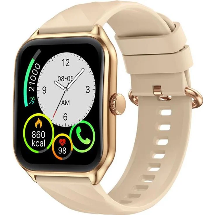 Zeblaze GTS 4, Smartwatch mit Fitness-Tracking und Herzfrequenzmonitor, gold