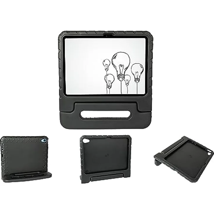 Good Connections iPad 10,9" (10. Gen.) Tablet-Schutzhülle mit Kickstand und Stift-/Pencilhalter - robust und stossfest - ideal für Kinder, Schule und Unterricht - schwarz – Bild 1