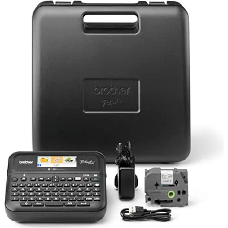 Brother P-touch D610BTVP, Beschriftungsgerät mit Bluetooth und iPrint&Label App, Schwarz – Bild 4
