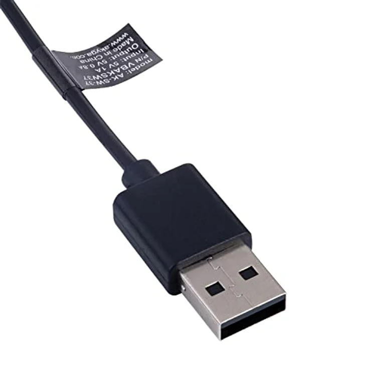 Akyga AK-SW-37, Magnetisches USB-Ladekabel für Smartwatches, 1 m, Schwarz – Bild 3
