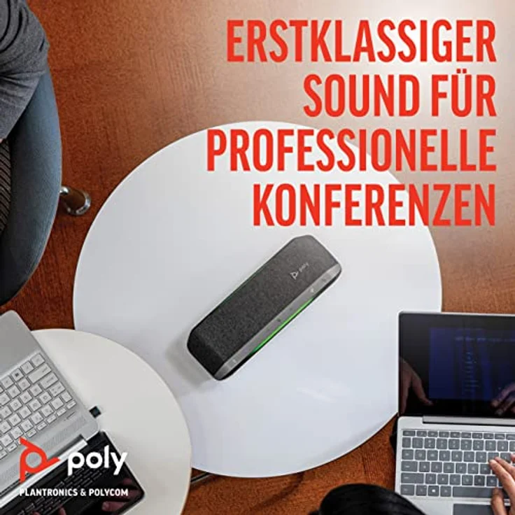 Poly - Sync 40+ Bluetooth Konferenzlautsprecher (Plantronics) - für flexibles Arbeiten, kompatibel mit PC/Mac via BT600 Dongle & Smartphones via Bluetooth, Teams (zertifiziert), Zoom & mehr kompatibel – Bild 4