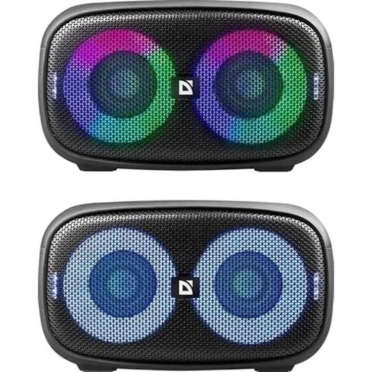 Defender Bluetooth-Lautsprecher Q5 Bt 5.3 20W Led/Bt/Fm/Usb/Tws, tragbarer Stereo-Lautsprecher mit 20 W Leistung, Bluetooth 5.3, FM-Radio-Funktion, LED-Beleuchtung – Bild 4