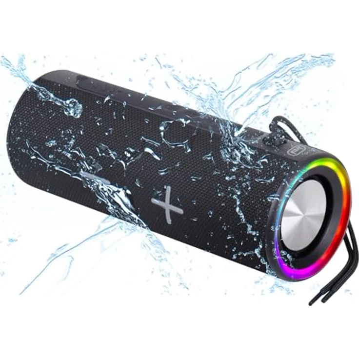 Trevi XR 8A35, Verstärkter tragbarer Lautsprecher 20 W mit Bluetooth, TWS-Funktion, wasserdicht IPX4, USB Type-C, Schwarz – Bild 5