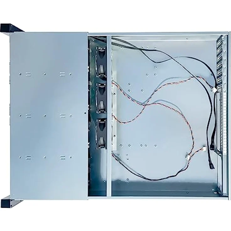 FANTEC 2563 SRC-2012X07-12G/6G 19" 4HE 680mm Storage Gehäuse, 12x SAS/SATA Einschübe mit je 2 Status LEDs, Einschübe für 3,5" und 2,5" Datenträger, 1x USB 2 Anschluss, 3X 80mm Lüfter – Bild 5