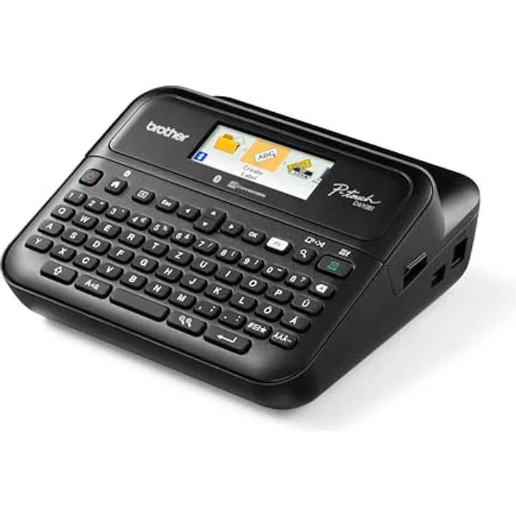 Brother P-touch D610BTVP, Beschriftungsgerät mit Bluetooth und iPrint&Label App, Schwarz – Bild 3