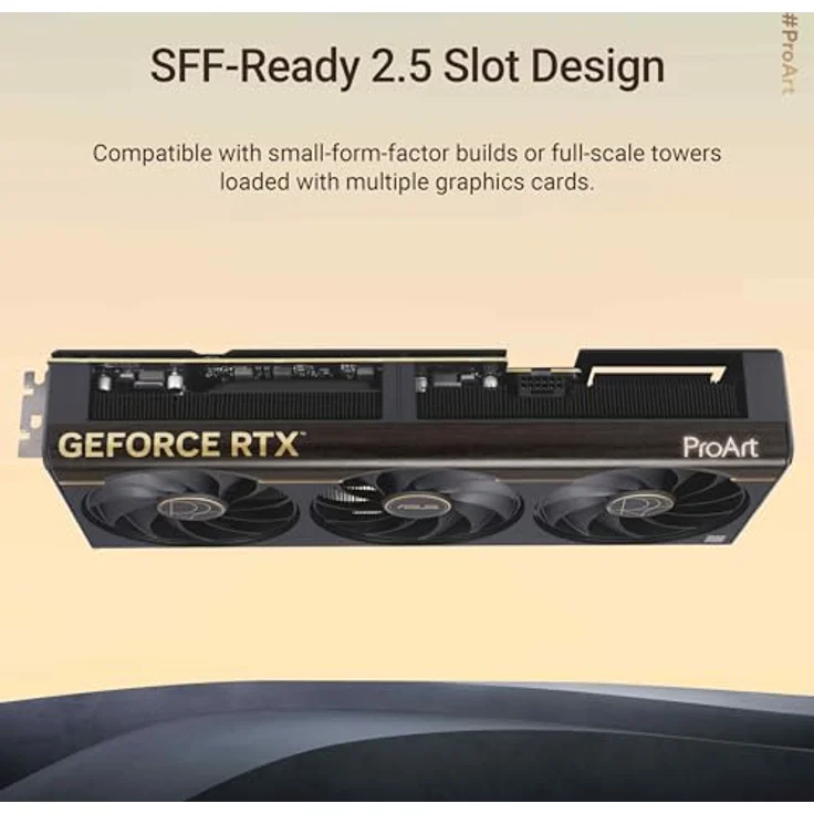ASUS PROART-RTX5070TI-O16G, 16 GB Grafikkarte mit 2,5-Slot-Design, USB-Type-C-Anschluss und Axial-Tech-Kühlung – Bild 3