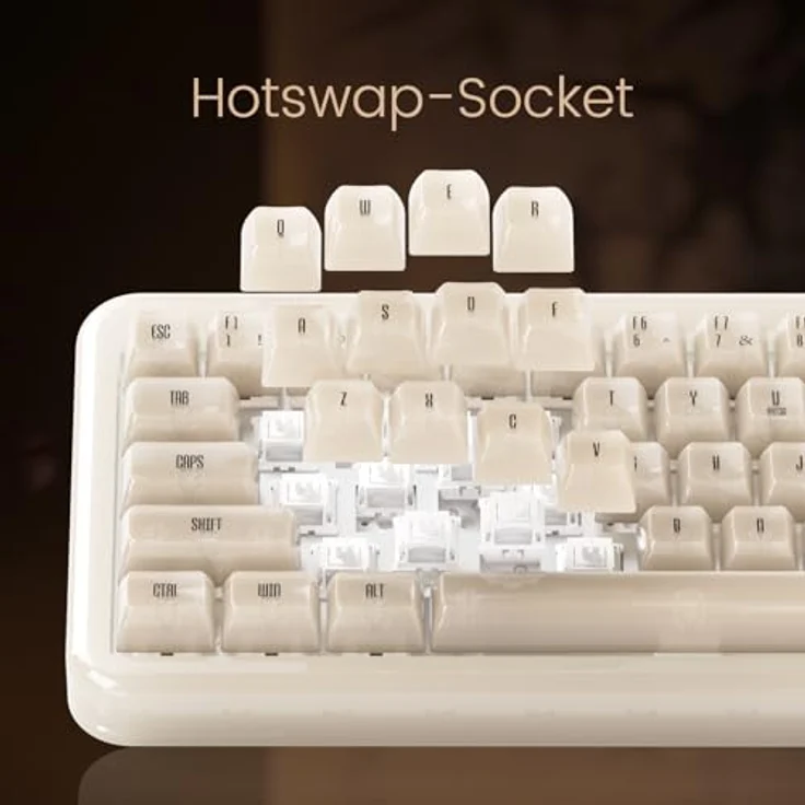 Akko YU01 Antique Jade Gaming-Tastatur, RGB - 65%, V3 Piano Pro Switches (ISO) – Bild 4