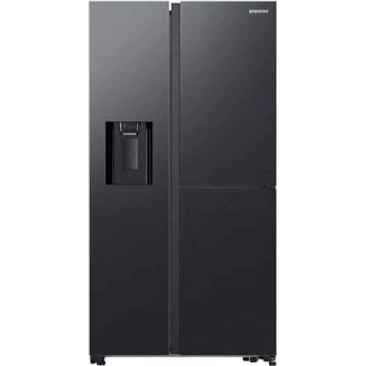 Samsung Side-by-Side mit Food Showcase-Tür und Wassertank, 628 L Premium Black Steel – Bild 1