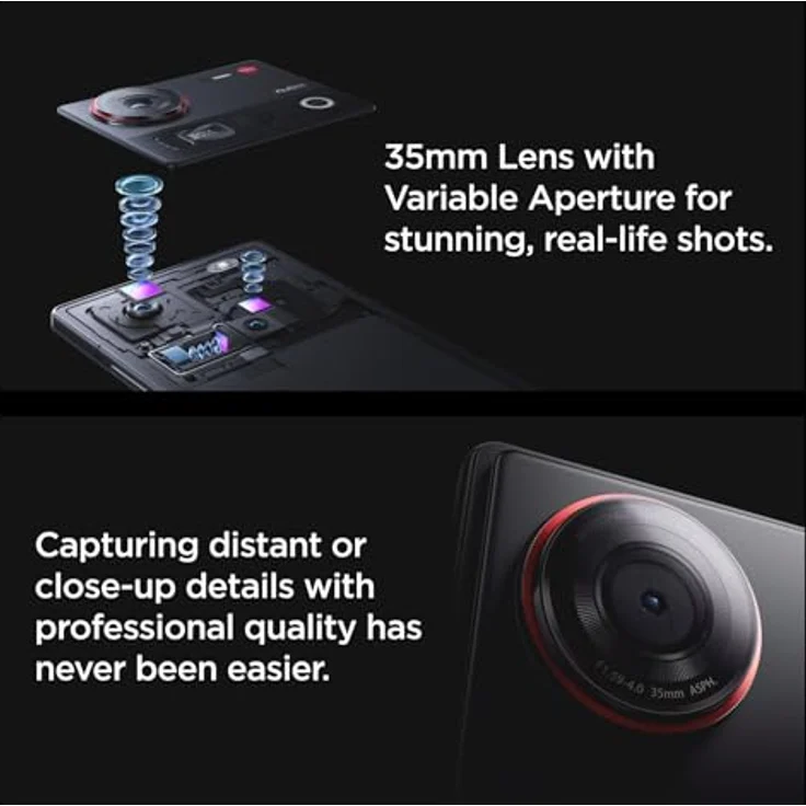 nubia Z70 Ultra 5G Android-Handy - Snapdragon 8 Elite-Smartphone mit Dreifachkameras, UDC-Technologie, 144 Hz 6,85 Zoll AMOLED-Bildschirm, 6150 mAh, 80 W Schnellladung, IP68 und IP69 wasserdicht, 512 GB – Bild 4