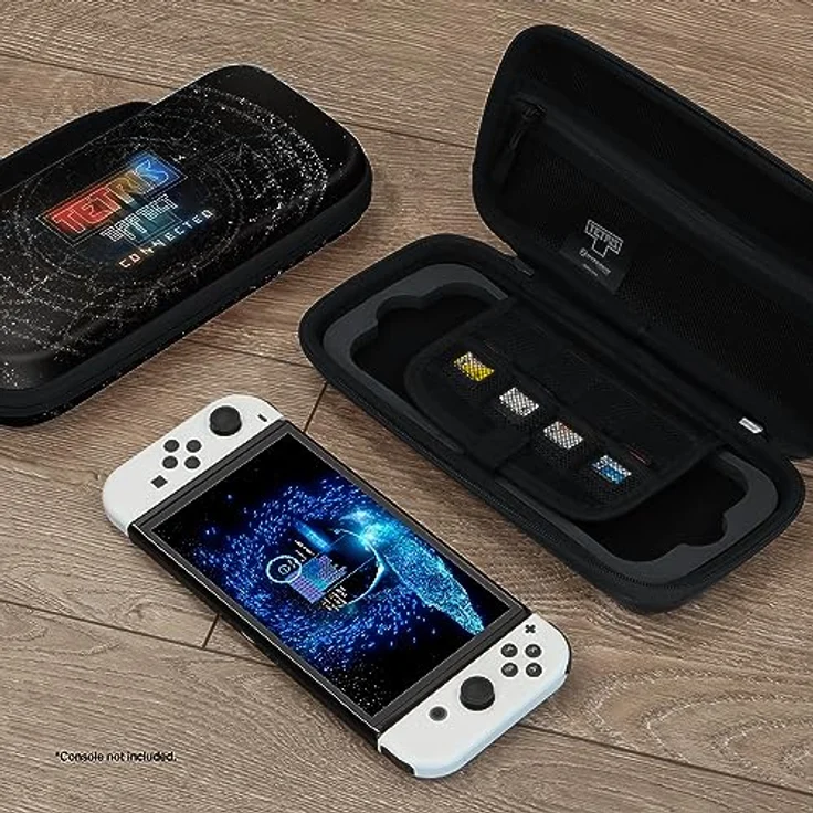 Hyperkin Offizielle Tetris® Limited Edition EVA Hartschalen-Tragetasche für Nintendo Switch® OLED Modell / Nintendo Switch Lite / Nintendo Switch® (Tetris Effect Connected Galaxy), Verbundene Galaxie – Bild 5