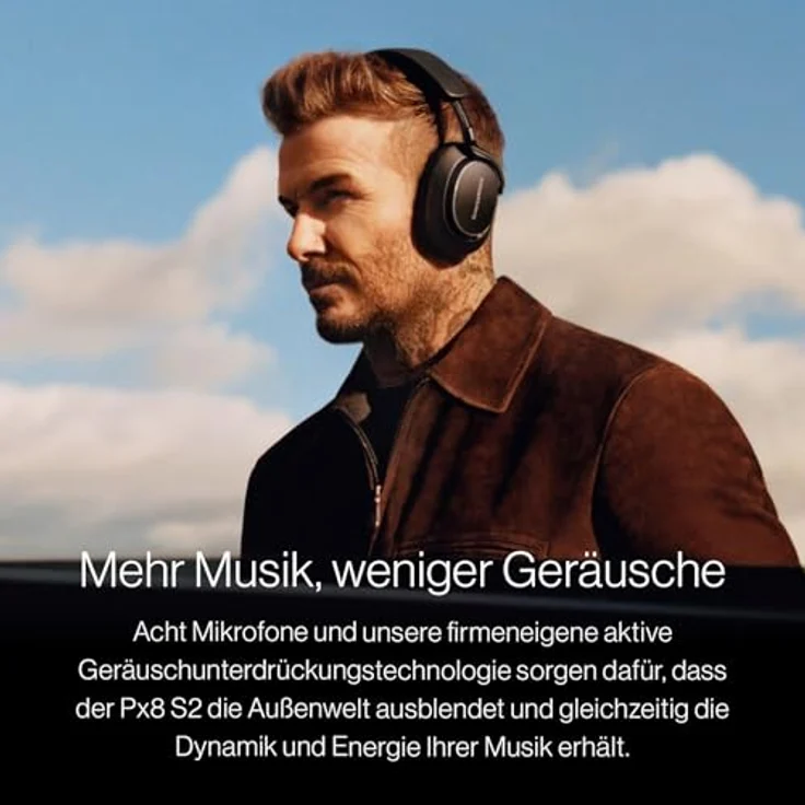 Bowers & Wilkins Px8 S2 High-End-Kopfhörer mit ANC, aptX Lossless, 40 mm Treibern & Luxusdesign aus Nappaleder – Bild 3