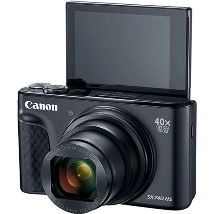 Canon PowerShot SX740 HS Lite Edition Digitalkamera (20,3 MP, 40-Fach optischer Zoom, 4K Ultra HD, WLAN, Bluetooth), Schwarz – Bild 4
