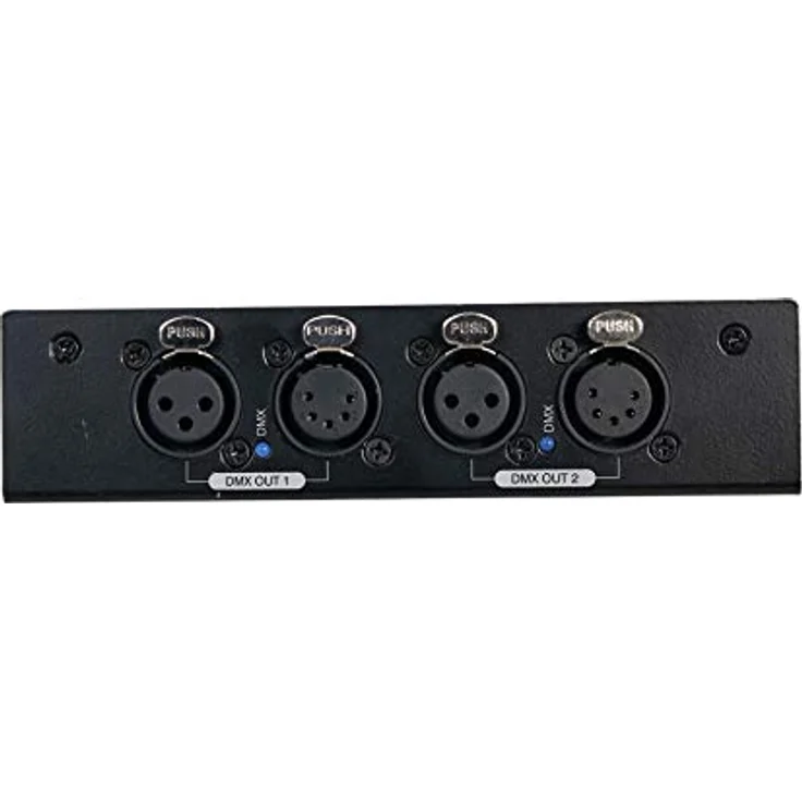 Eurolite DMX Split 2, 2-fach Splitter für Lichtsteuerung mit 3/5-poligen XLR-Anschlüssen, robustes Metallgehäuse und LED-Statusanzeigen – Bild 2