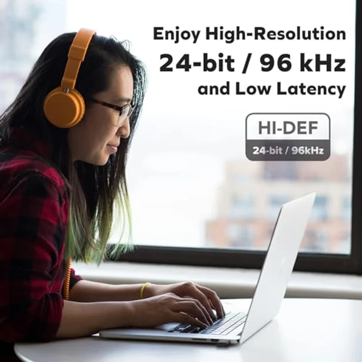 CREATIVE BT-W6 Kabelloser Bluetooth 5.4- und LE-Audiosender mit Snapdragon-Sound, verlustfreiem aptX, geringer Latenz und bis zu 24-Bit/96-kHz-Audio, funktioniert mit PC/Mac/Spielkonsolen – Bild 5