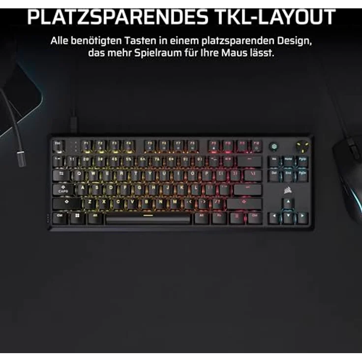 Corsair Corsair K70 CORE TKL, Gaming-Tastatur Tastatur – Bild 3