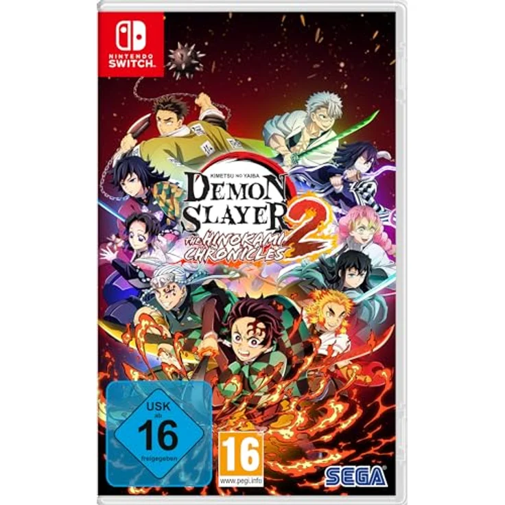 SEGA Demon Slayer -Kimetsu no Yaiba- The Hinokami Chronicles 2, Nintendo Switch Spiel mit Einzelspieler- und Versusmodus, inkl. DLCs "Tokito Muichiro" und "Kanroji Mitsuri" – Bild 1