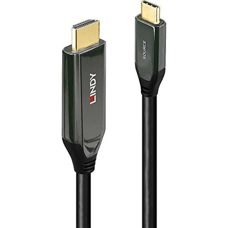LINDY USB Typ C auf HDMI 8K60 Adapterkabel, 2 m, Plug-and-Play, 7680 x 4320 @ 60 Hz – Bild 1