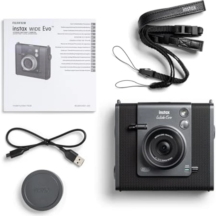 INSTAX Wide EVO, Sofortbildkamera mit 10-fach-Objektiv und 10-fach-Filmeffekten, schwarz – Bild 5
