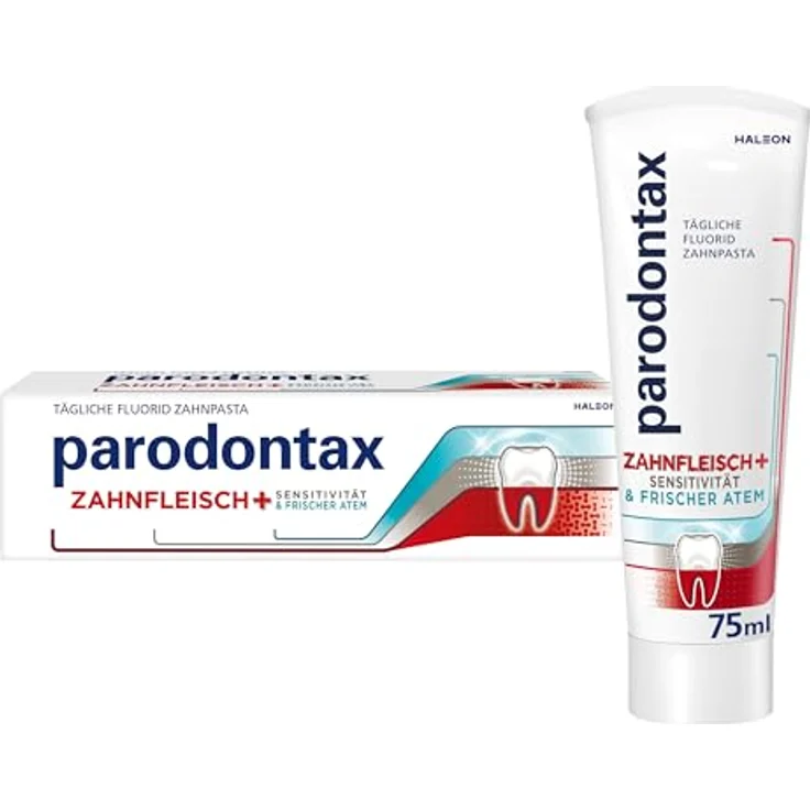 Parodontax Zahnfleisch+ Sensitivität & Frischer Atem Zahnpasta, 75ml – Bild 1