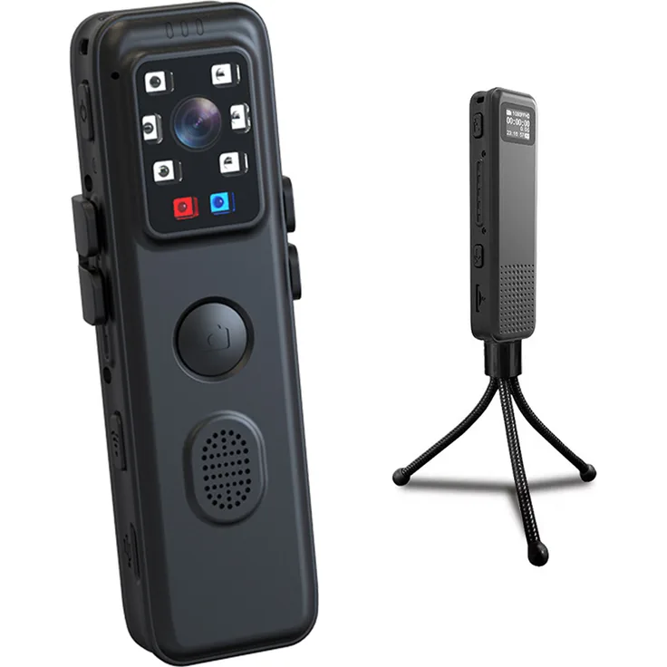 Lixada 1080P WiFi-Koerperkamera, tragbare Body-Cam mit Audio, Video, Nachtsicht und rot-blauem Warnlicht, erweiterbarer Speicher bis 256 GB