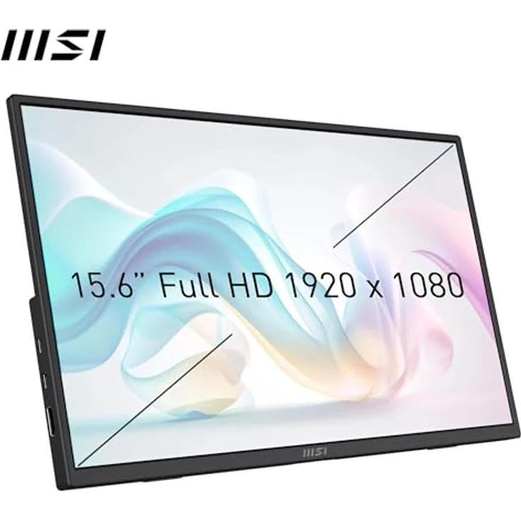 MSI Pro MP165DE E6, 15.6" Full HD Monitor mit IPS Panel, 60 Hz, 4 ms Reaktionszeit, neigbar, schwarz – Bild 2