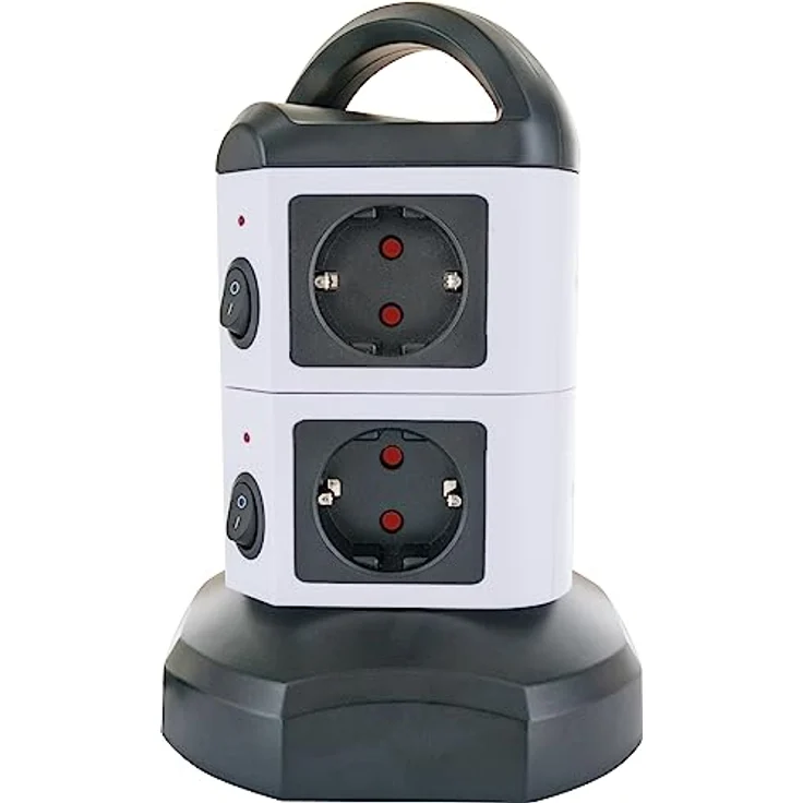 Schwaiger Steckdosentower 7xSchuko+2x USB (1.80 m) – Bild 2