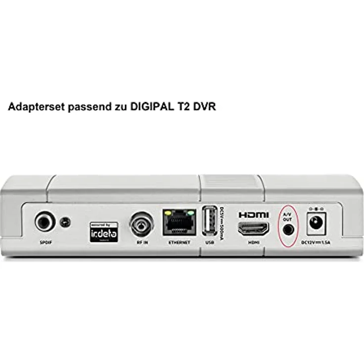 TechniSat Adapter Set - Video-/Audio-Kabelkit - Schwarz - für DigiPal T2 DVR, T2 HD, DIGIT S3 HD, TechniStar S5, S6 (0000/3649) – Bild 4