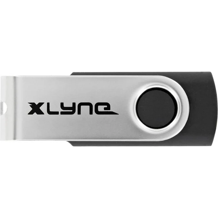 XLYNE USB Stick USB-C 32 GB, Schwarz/Silber, kompakt und schnell