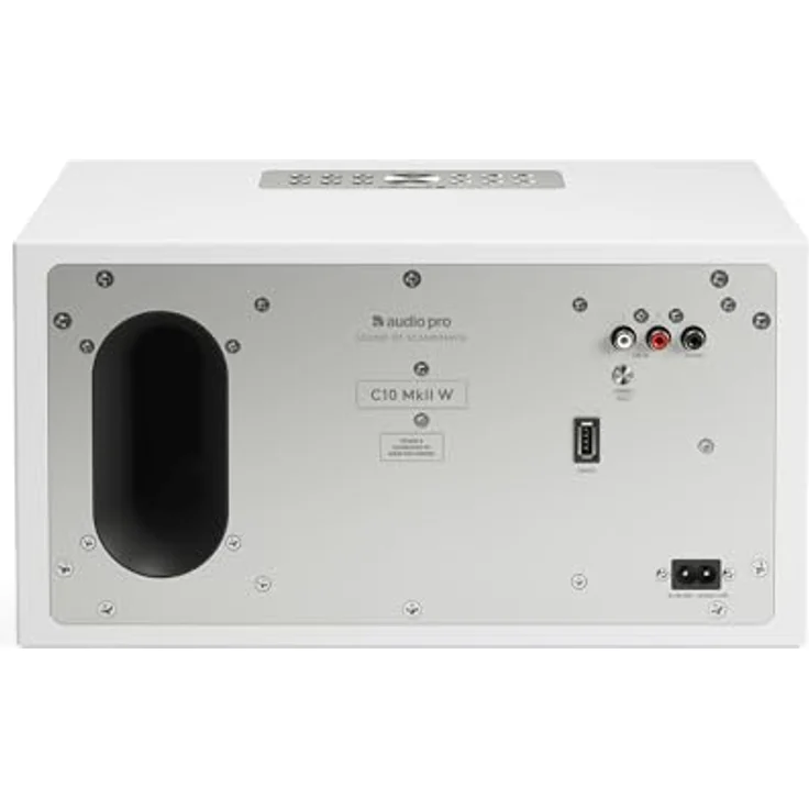 Audio Pro C10 MkII W, Streaming-Lautsprecher mit WLAN, Chromecast, Bluetooth, Airplay 2 und Multiroom-Funktion, Weiss – Bild 5