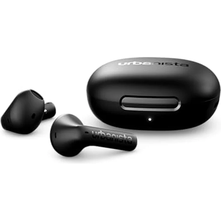 Urbanista Santa Monica, True Wireless In-Ear-Kopfhörer mit aktiver Geräuschunterdrückung, Mitternacht Schwarz, bis zu 24 Stunden Akkulaufzeit – Bild 7