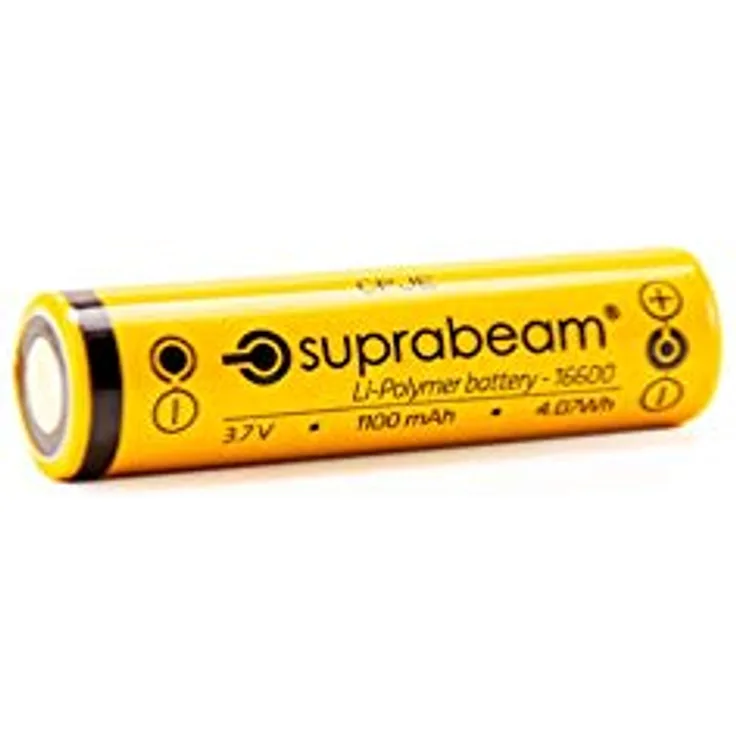 Suprabeam - 1x cell 16600-4,04W 3,7V 1,1Ah Li-Ion Akku für Q2r Taschenlampe
