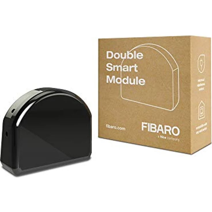 FIBARO Double Smart Module-Z-Wave Plus Relaisschalter, Drahtloser Ein-Aus-Auslöser, FGS-224 – Bild 2