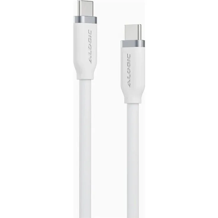 ALOGIC ELSI5U2CCWH1, 1 m USB C Kabel, USB 2.0, 0,48 Gbit/s, Weiß, mit Schnellladefunktion