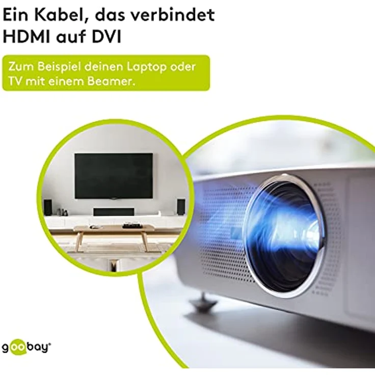 Goobay 51579 DVI-D-HDMI Kabel, Vergoldet, DVI-D-Stecker Single-Link (18+1 pin) > HDMI-Stecker (Typ A) – Bild 5