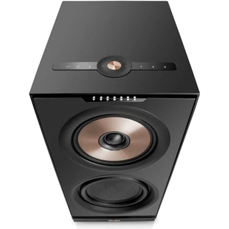 Teufel Stereo M 2 WLAN Streaming-Standlautsprecherpaar Integrierter Verstärker 3-Wege-System Schwarz – Bild 3