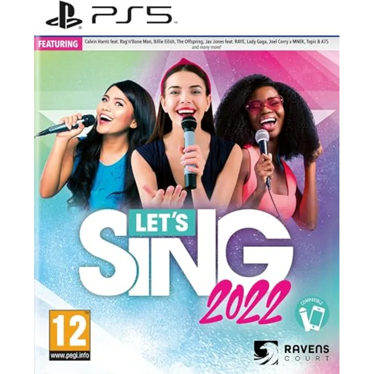 Ravenscourt Let's Sing 2023 PS5, Karaoke-Game mit 20 internationalen Hits, Co-op für bis zu acht Spieler