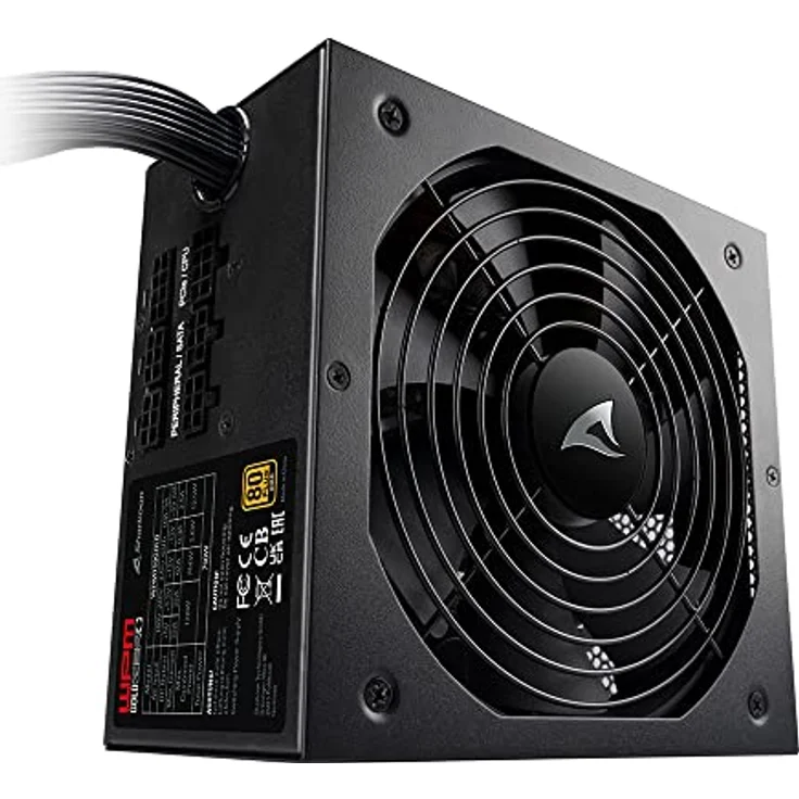 Sharkoon WPM Gold Zero 750W, 80 Plus Gold, Semimodular – Bild 1