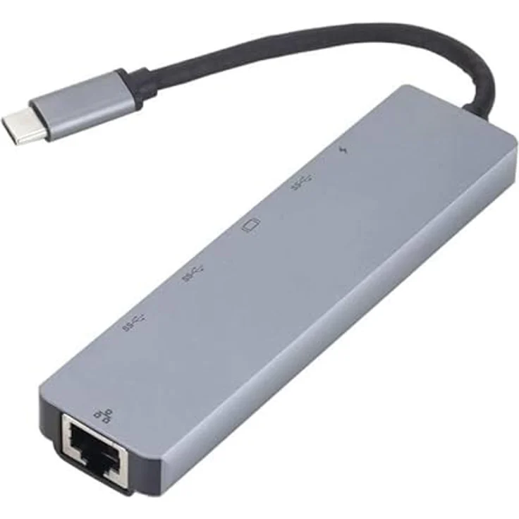 eSTUFF ES623012, USB 3.2 Gen 1 (3.1 Gen 1) Type-C, 100 Mbit/s, 4K Ultra HD, HDMI, Aluminium, Grau – Bild 5