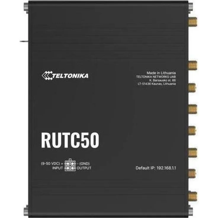 Teltonika RUTC50, 5G Router mit Dual-Band Wi-Fi 6, Dual-SIM und 5 Gigabit-Ethernet-Ports