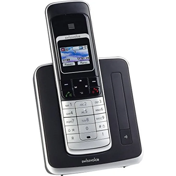 Swissvoice Eurit 459 ISDN-Telefon schwarz, silber
