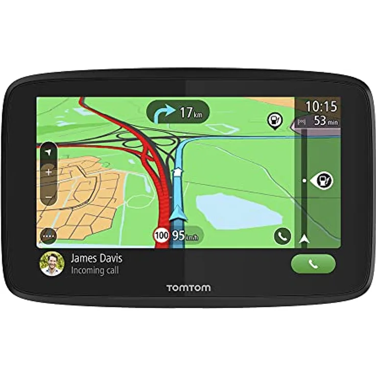 TomTom GO Essential, 6 Zoll Navigationsgerät mit TomTom Traffic, Lebenslangen Karten-Updates Europa, Freisprechen und Wi-Fi Updates